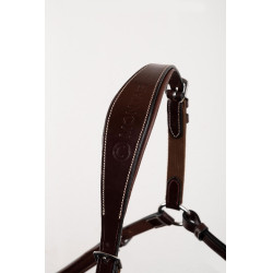 Collier de chasse martingale Montar cuir tanné Marron