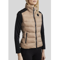 Mouwloze bodywarmer Montar MoAthena verfijnd damesmodel Latté Bruin Mouwloze bodywarmer Montar MoAthena verfijnd damesmodel Latté Bruin