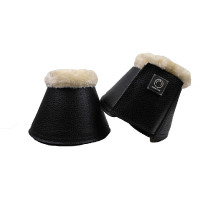 Cloches Montar en cuir PU lisse Noir