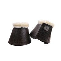 Cloches Montar en cuir PU lisse Marron