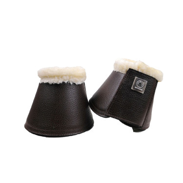 Cloches Montar en cuir PU lisse Marron