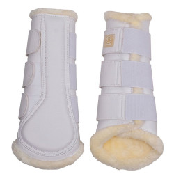 Guêtres Montar en cuir PU par 4 Blanc