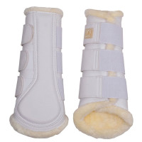 PU leren Montar beenbeschermers per 4 Wit PU leren Montar beenbeschermers per 4 Wit