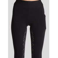 Montar Selena-logo full grip dameslegging Zwart Montar Selena-logo full grip dameslegging Zwart