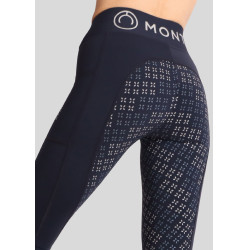 Montar Selena-logo full grip dameslegging Marine Marineblauw