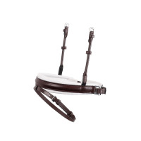 Muserolle combiné Montar contour contrasté cuir ECO Marron