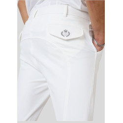 Pantalon Montar Gary homme grip genoux Blanc