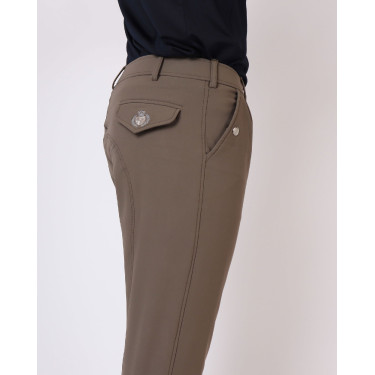 Pantalon Montar Gary homme grip genoux Mud Marron