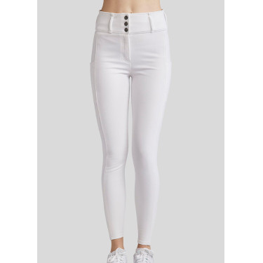 Pantalon Montar MoAmélia Softshell full grip femme Blanc Pantalon Montar MoAmélia Softshell full grip femme Blanc