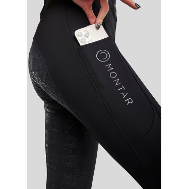 Montar MoAmélia Softshell damesbroek met full grip Zwart Montar MoAmélia Softshell damesbroek met full grip Zwart