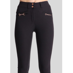 Damesbroek Montar Molly Yati hoge taille full grip Zwart / roségoud