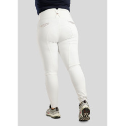 Hoge taille rijbroek Montar Briella crystal Rose gold Curve full grip dames