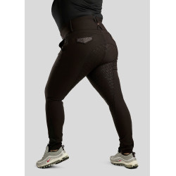 Hoge taille rijbroek Montar Briella crystal Rose gold Curve full grip dames Zwart Hoge taille rijbroek Montar Briella crystal Rose gold Curve full grip dames Zwart