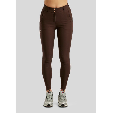 Pantalon Montar taille haute Briella crystal Rose gold Curve full grip femme Marron