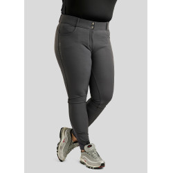 ESS Megan Vol 2 Curve damesrijbroek met hoge taille Grijs