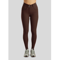 ESS Megan Vol 2 Curve damesrijbroek met hoge taille Bruin