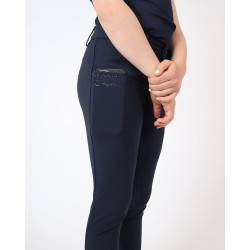 Pantalon Montar Yati Crystal Junior full grip Marine Bleu marine