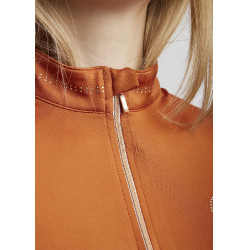 Polo d'entrainement Montar MoEverline manches longues femme Bronze Marron Polo d'entrainement Montar MoEverline manches longues femme Bronze Marron