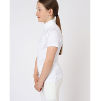 Polo de concours Montar Bling Junior Blanc Polo de concours Montar Bling Junior Blanc
