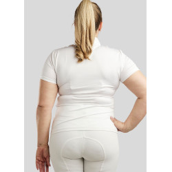 Polo de concours Montar crystal clair femme Blanc Polo de concours Montar crystal clair femme Blanc
