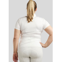 Wedstrijdpolo Montar crystal clear dames Wit Wedstrijdpolo Montar crystal clear dames Wit