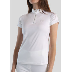 Wedstrijdpolo Montar Everly crystal logo Curve dames Wedstrijdpolo Montar Everly crystal logo Curve dames