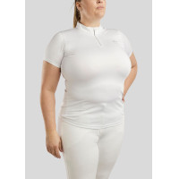Wedstrijdpolo Montar Everly Curve dames Wit
