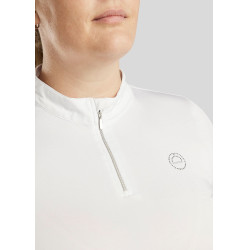 Polo de concours Montar Everly Curve femme Blanc