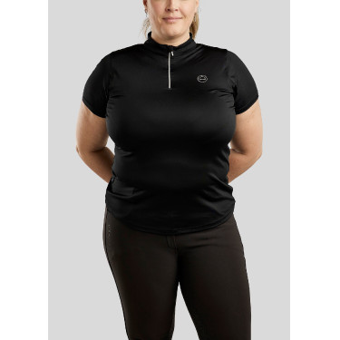 Wedstrijdpolo Montar Everly Curve dames Zwart Wedstrijdpolo Montar Everly Curve dames Zwart