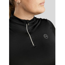 Wedstrijdpolo Montar Everly Curve dames Zwart