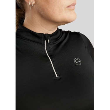 Wedstrijdpolo Montar Everly Curve dames Zwart Wedstrijdpolo Montar Everly Curve dames Zwart
