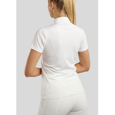Polo de concours Montar MoViolet femme Blanc