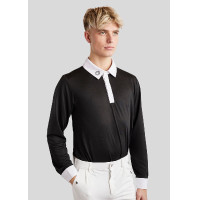 Polo de concours Montar MoWill manches longues femme Noir