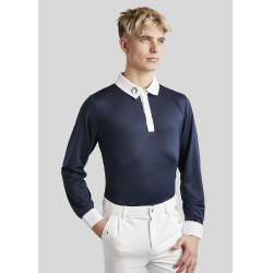 Polo de concours Montar MoWill manches longues femme Marine foncé Bleu