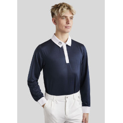 Polo de concours Montar MoWill manches longues femme Marine foncé Bleu