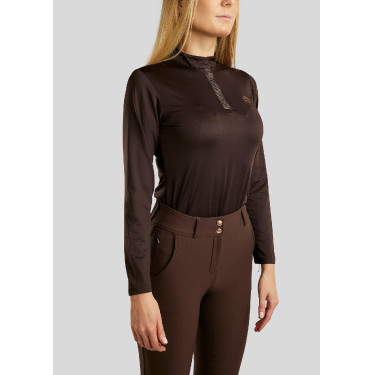 Polo Montar Briella lange mouwen kristal Roségoud Curve dames Polo Montar Briella lange mouwen kristal Roségoud Curve dames