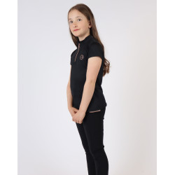 Polo Montar Everly enfant manches courtes rose gold Noir