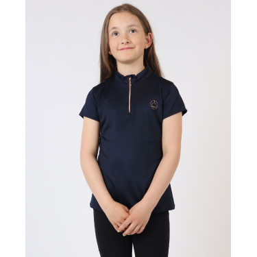 Polo Montar Everly enfant manches courtes rose gold Marine Bleu marine Polo Montar Everly enfant manches courtes rose gold Marine Bleu marine