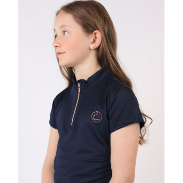 Polo Montar Everly enfant manches courtes rose gold Marine Bleu marine Polo Montar Everly enfant manches courtes rose gold Marine Bleu marine
