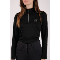 Polo Montar Everly kinderen lange mouwen Zwart
