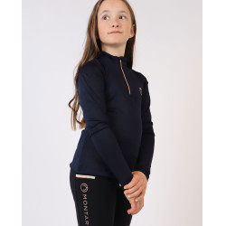 Polo Montar Everly enfant manches longues rose gold Marine Bleu marine Polo Montar Everly enfant manches longues rose gold Marine Bleu marine