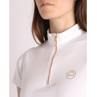 Polo Montar Everly Mon Tech dames korte mouwen roze goud Wit Polo Montar Everly Mon Tech dames korte mouwen roze goud Wit