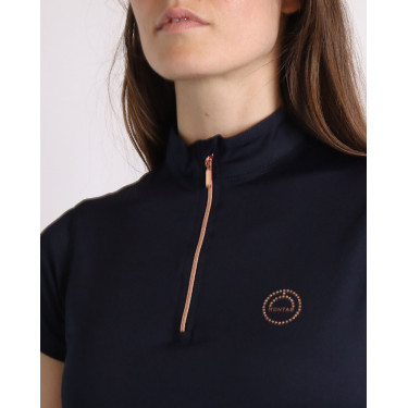 Polo Montar Everly Mon Tech femme manches courtes rose gold Marine Bleu marine Polo Montar Everly Mon Tech femme manches courtes rose gold Marine Bleu marine