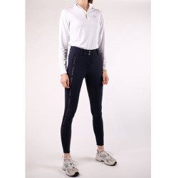 Polo Montar Everly Mon Tech femme manches longues rose gold Blanc