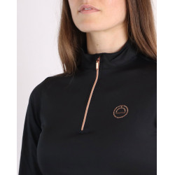 Polo Montar Everly Mon Tech femme manches longues rose gold Noir Polo Montar Everly Mon Tech femme manches longues rose gold Noir