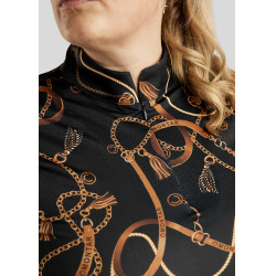 Polo Montar Haily Bridle lange mouwen Curve dames Zwart Polo Montar Haily Bridle lange mouwen Curve dames Zwart