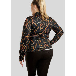 Polo Montar Haily Bridle lange mouwen Curve dames Zwart Polo Montar Haily Bridle lange mouwen Curve dames Zwart