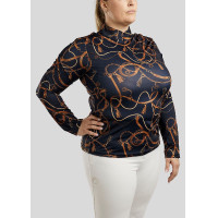 Polo Montar Haily Bridle lange mouwen Curve dames Marine Marineblauw