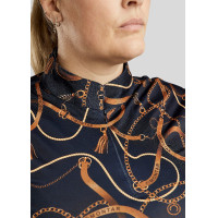 Polo Montar Haily Bridle manches longues Curve femme Marine Bleu marine