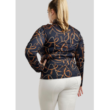 Polo Montar Haily Bridle lange mouwen Curve dames Marine Marineblauw